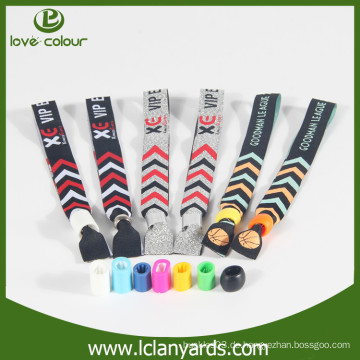 Company promotion billig preis benutzerdefinierte Tuch Wristbands kostenlose Probe